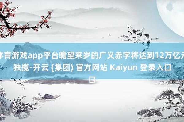 体育游戏app平台瞻望来岁的广义赤字将达到12万亿元独揽-开云 (集团) 官方网站 Kaiyun 登录入口