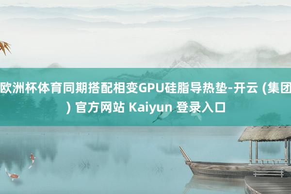 欧洲杯体育同期搭配相变GPU硅脂导热垫-开云 (集团) 官方网站 Kaiyun 登录入口