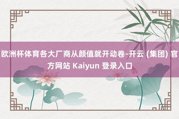 欧洲杯体育各大厂商从颜值就开动卷-开云 (集团) 官方网站 Kaiyun 登录入口