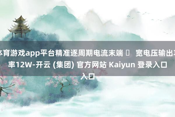 体育游戏app平台精准逐周期电流末端  宽电压输出功率12W-开云 (集团) 官方网站 Kaiyun 登录入口