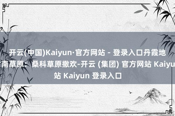 开云(中国)Kaiyun·官方网站 - 登录入口丹霞地质研学⊙甘南草原:桑科草原撒欢-开云 (集团) 官方网站 Kaiyun 登录入口